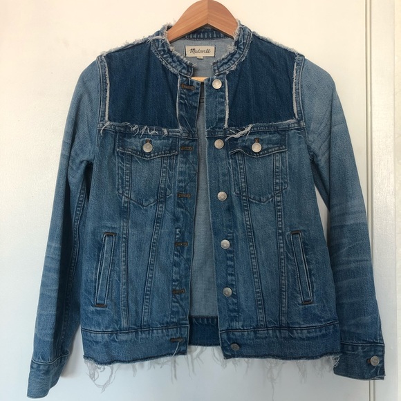 Madewell Distressed Denim Jacket - Picture 2 of 4